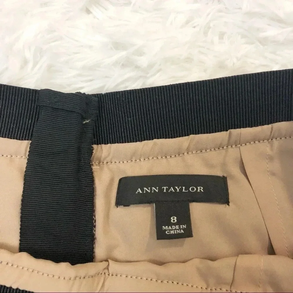 Ann Taylor | Black Tiered Layered Lace Skirt